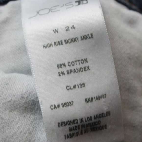 JOES JEANS HIGH WAIST DISTRESSED SKINNY JEAns 24 - Picture 5 of 7